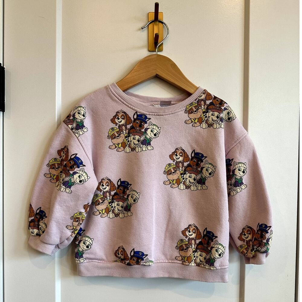 Zara x Nickelodeon Paw Patrol Pink Sweatshirt - 2-3 Yrs